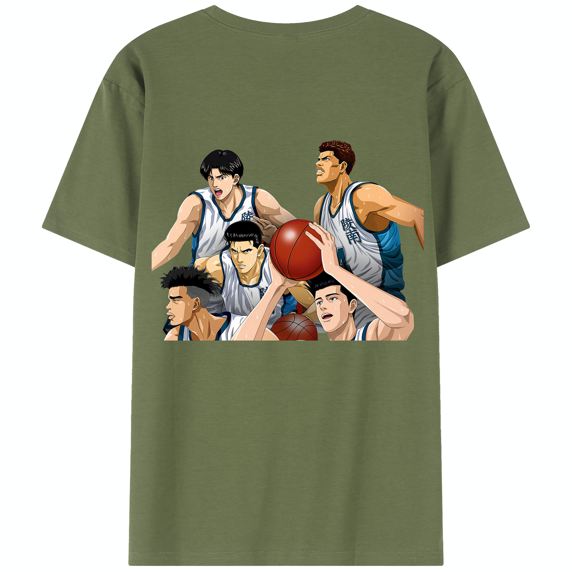 SLAM DUNK／スラムダンク 綿100％半袖Tシャツ（背面プリント）